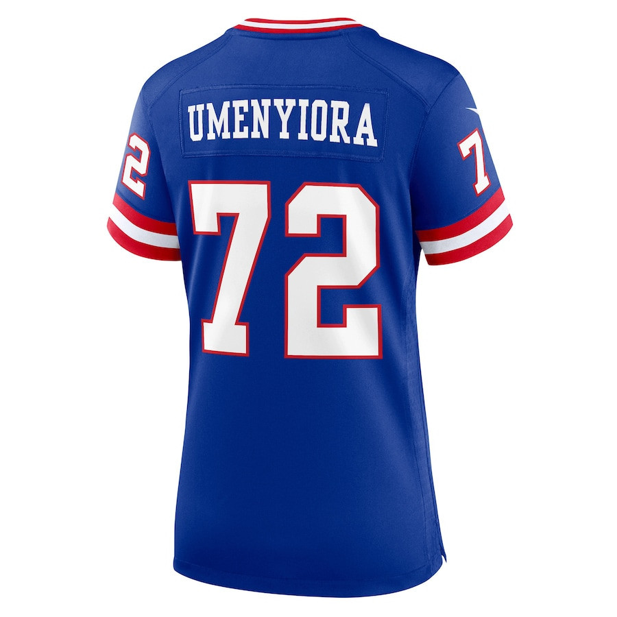 Osi Umenyiora 72 New York Giants Women's Classic Retired Player Game Jersey - Royal