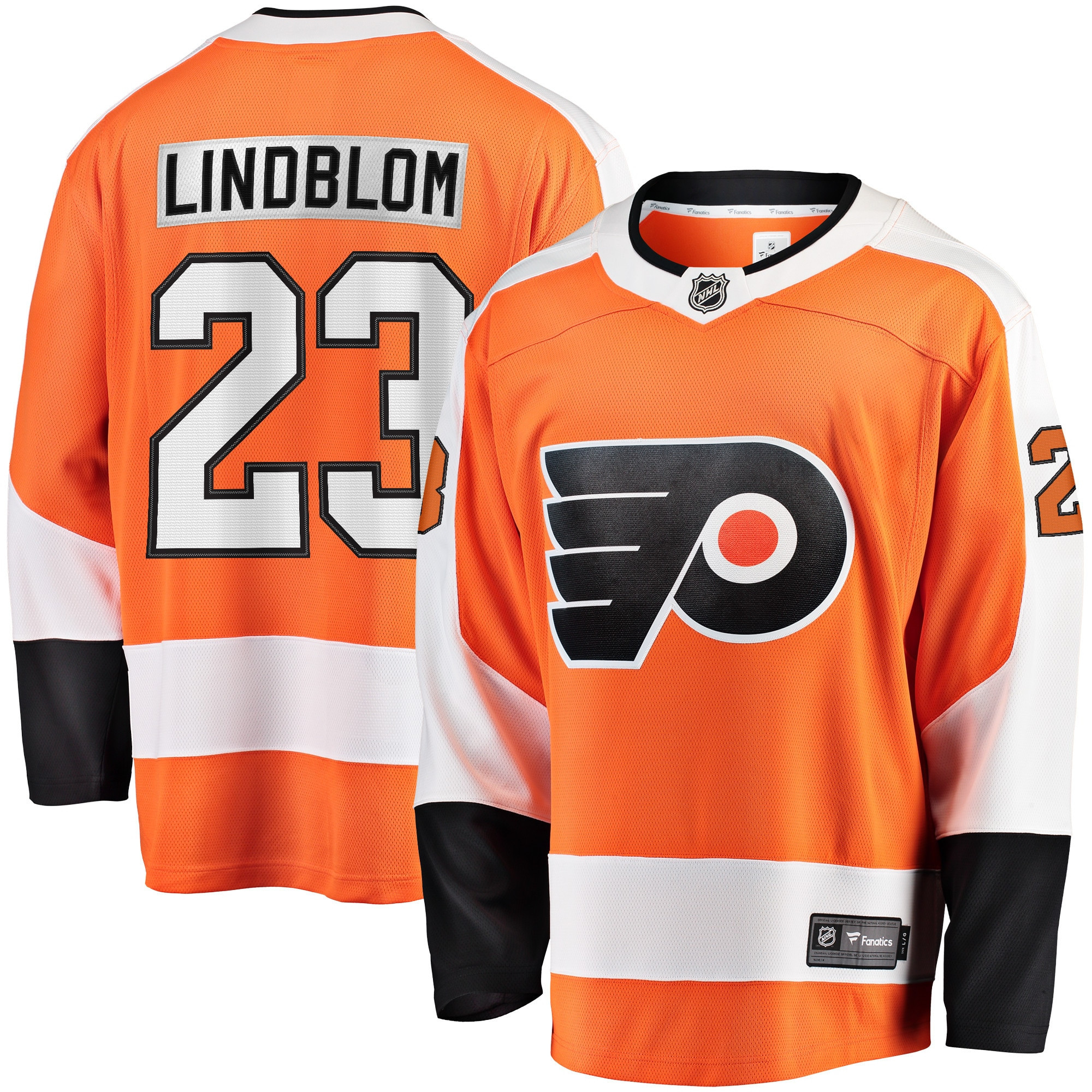 Oskar Lindblom Philadelphia Flyers Fanatics Branded Team Color Breakaway Player Jersey - Orange Nhl