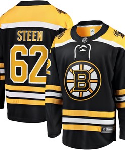 Oskar Steen Boston Bruins Fanatics Branded Home Breakaway Player Jersey - Black Nhl