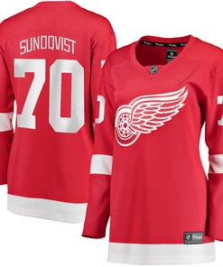 Oskar Sundqvist Detroit Red Wings Womens Home Breakaway Player Jersey - Red Nhl