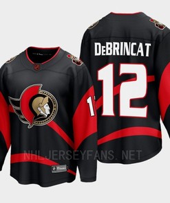 Ottawa Senators 2022 Alex DeBrincat 12 Special Edition 2.0 Black Jersey Breakaway Player