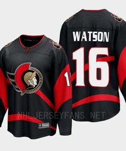 Ottawa Senators 2022 Austin Watson 16 Special Edition 2.0 Black Jersey Breakaway Player