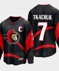 Ottawa Senators 2022 Brady Tkachuk 7 Special Edition 2.0 Black Jersey Breakaway Player