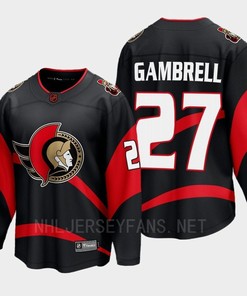 Ottawa Senators 2022 Dylan Gambrell 27 Special Edition 2.0 Black Jersey Breakaway Player