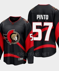 Ottawa Senators 2022 Shane Pinto 57 Special Edition 2.0 Breakaway Player Black Jersey