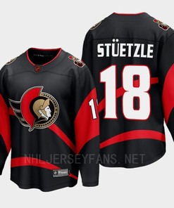 Ottawa Senators 2022 Tim Stuetzle 18 Special Edition 2.0 Black Jersey Breakaway Player