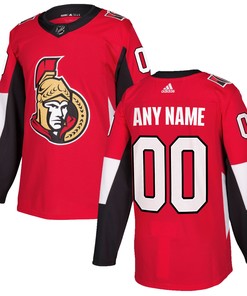 Ottawa Senators Adidas Authentic Custom Jersey Red Custom Jerseys Nhl