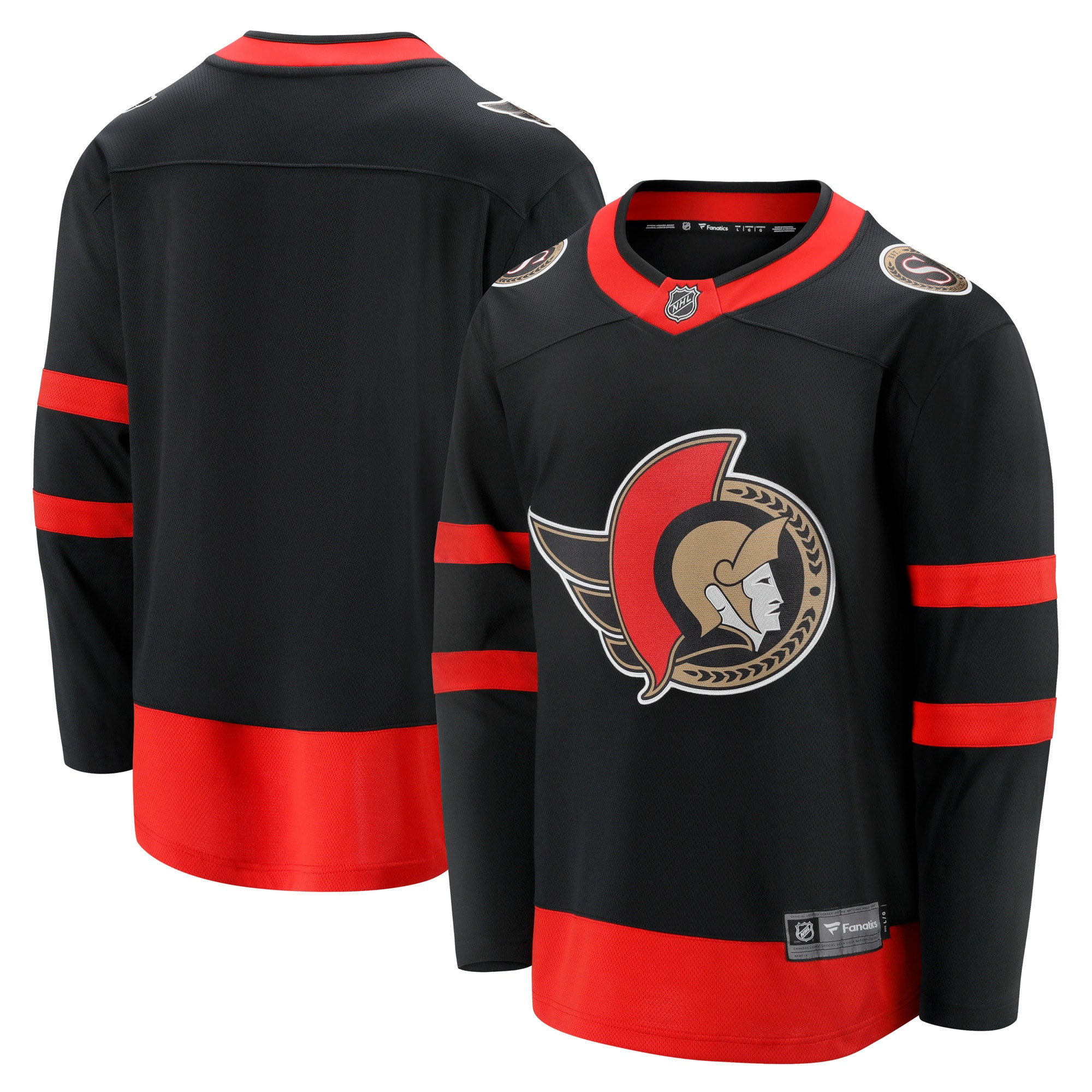 Ottawa Senators Fanatics Branded 2020/21 Home Breakaway Jersey - Black Nhl