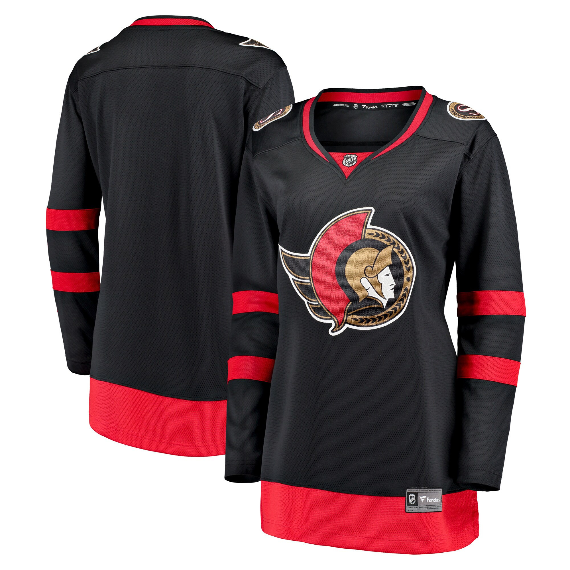 Ottawa Senators Fanatics Branded Womens 2020/21 Home Breakaway Jersey - Black Nhl