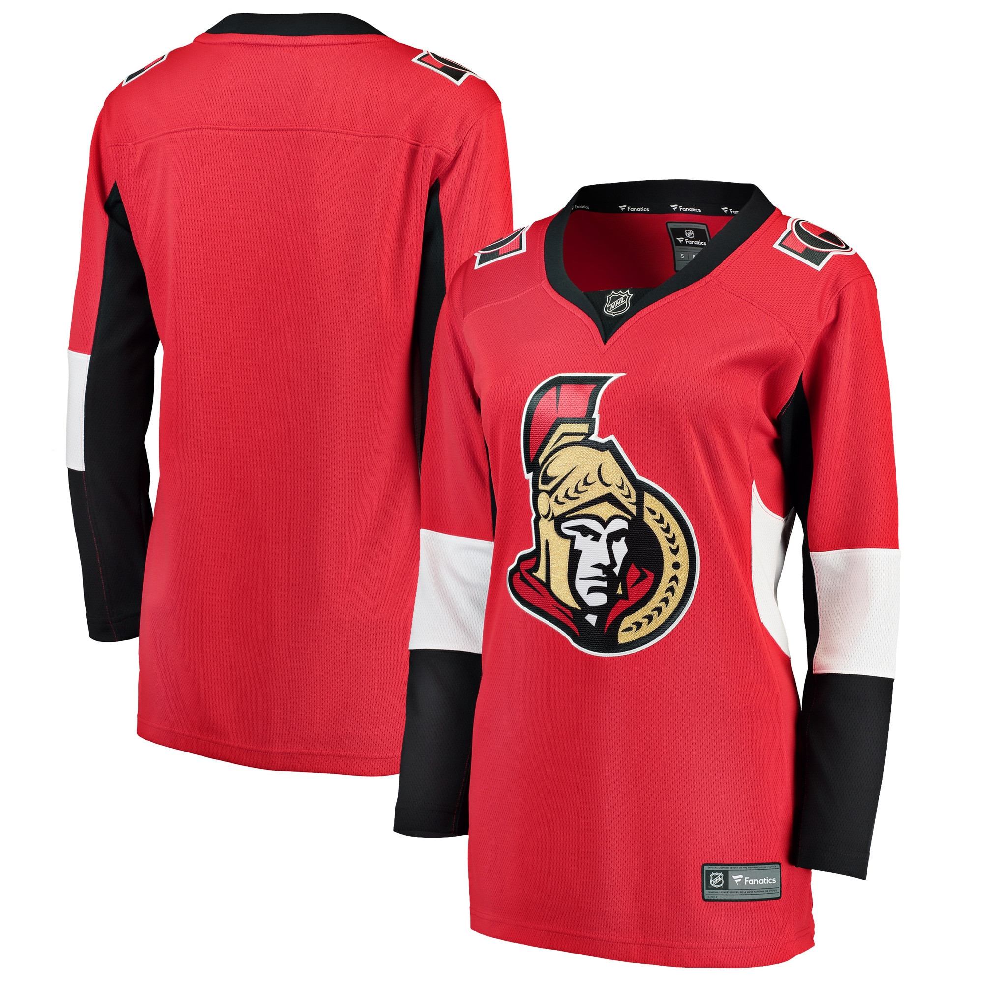 Ottawa Senators Fanatics Branded Womens Breakaway Home Blank Jersey Red Nhl