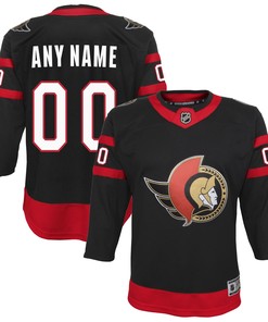 Ottawa Senators Home Custom Premier Jersey - Black Custom Jerseys Nhl