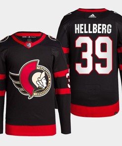 Ottawa Senators Magnus Hellberg 39 Black 2022-23 Home Jersey