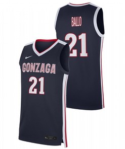 Oumar Ballo 21 Gonzaga Bulldogs College Basketball Men Jersey - Navy
