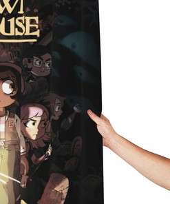 Owl Anime House Shower Curtain for Stylish Bathroom Decor