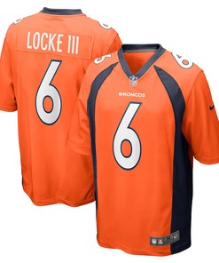 P.J. Locke Denver Broncos Game Player Jersey - Orange