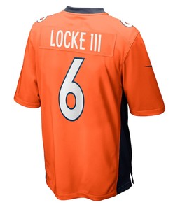 P.J. Locke Denver Broncos Game Player Jersey - Orange