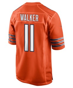 P.J. Walker 11 Chicago Bears Men Alternate Game Jersey - Orange
