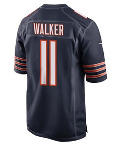 P.J. Walker 11 Chicago Bears Men Game Jersey - Navy