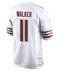P.J. Walker 11 Chicago Bears Men Game Jersey - White