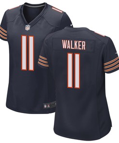 P.J. Walker 11 Chicago Bears Women Game Jersey - Navy