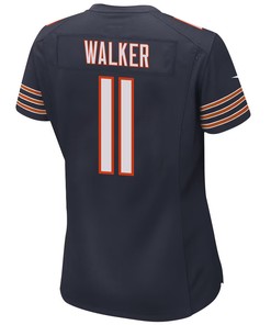 P.J. Walker 11 Chicago Bears Women Game Jersey - Navy