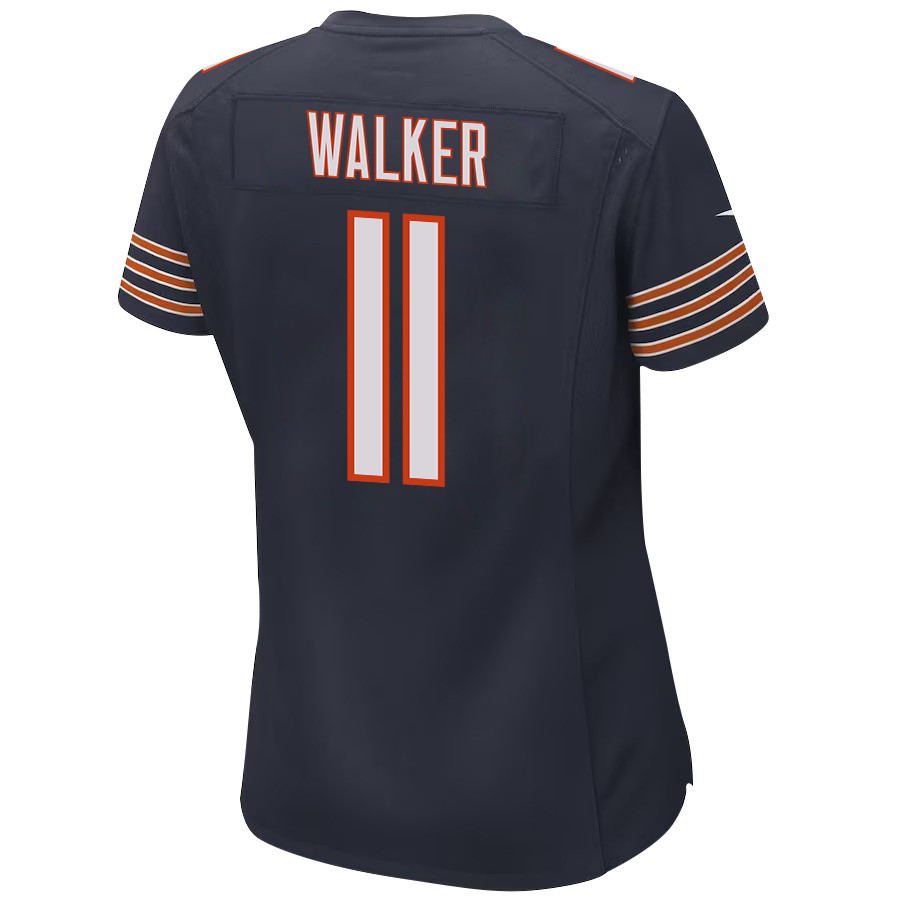 P.J. Walker 11 Chicago Bears Women Game Jersey - Navy