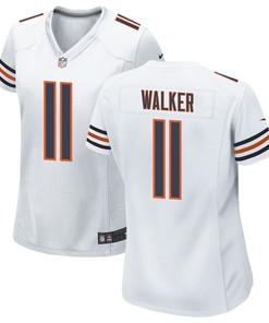 P.J. Walker 11 Chicago Bears Women Game Jersey - White
