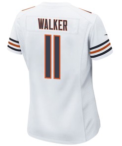 P.J. Walker 11 Chicago Bears Women Game Jersey - White
