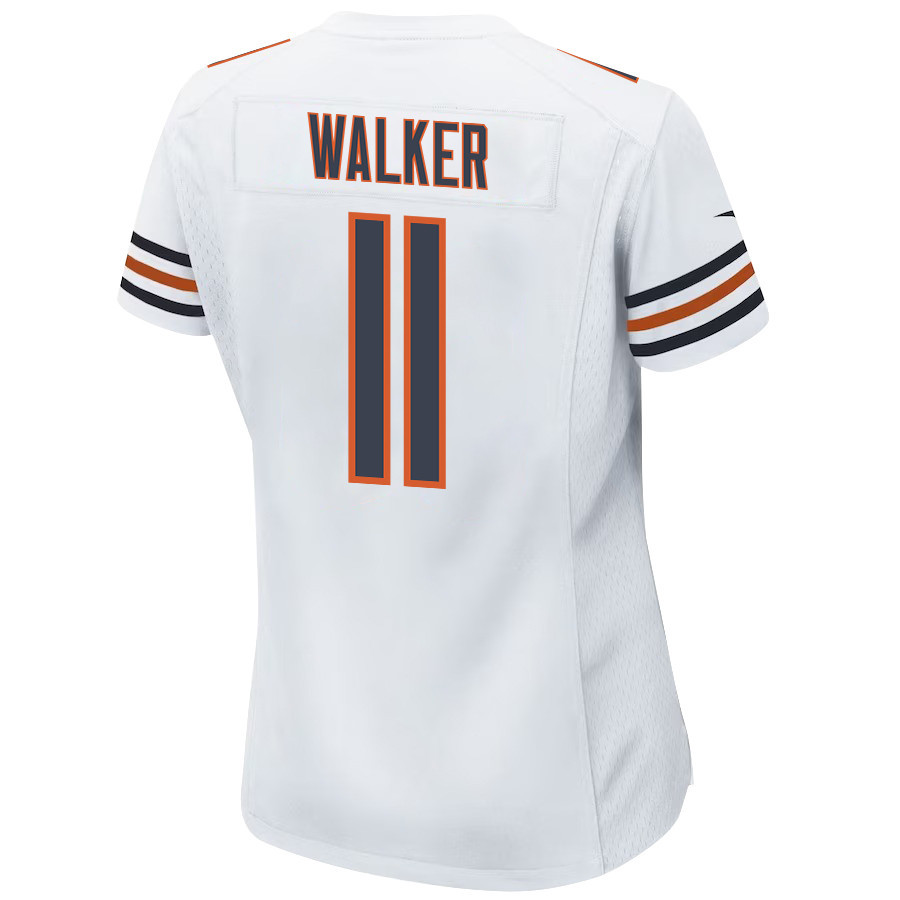 P.J. Walker 11 Chicago Bears Women Game Jersey - White