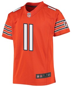 P.J. Walker 11 Chicago Bears Youth Altenate Game Jersey - Orange