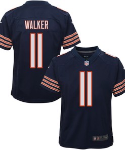 P.J. Walker 11 Chicago Bears Youth Game Jersey - Navy