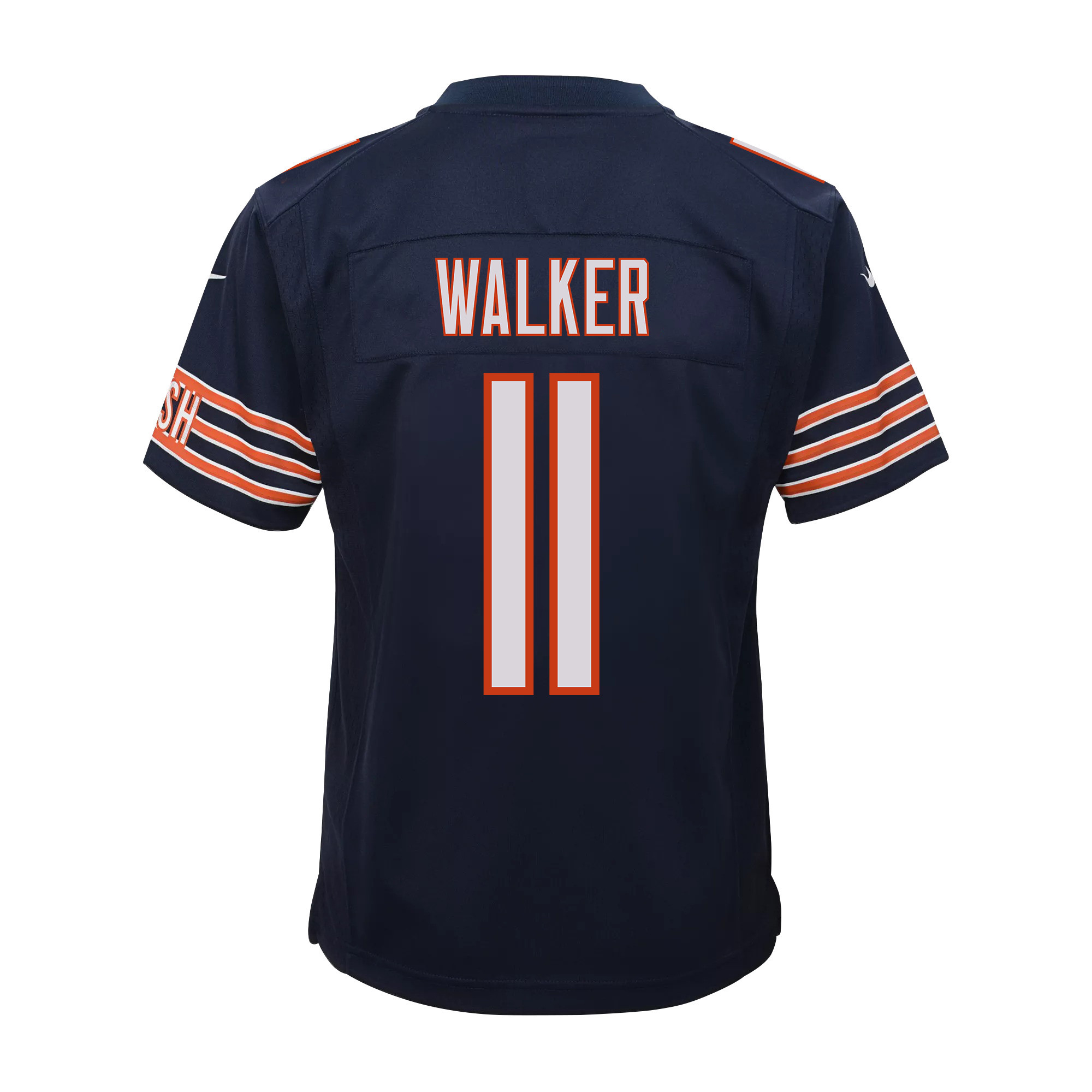 P.J. Walker 11 Chicago Bears Youth Game Jersey - Navy