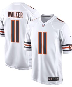 P.J. Walker 11 Chicago Bears Youth Game Jersey - White