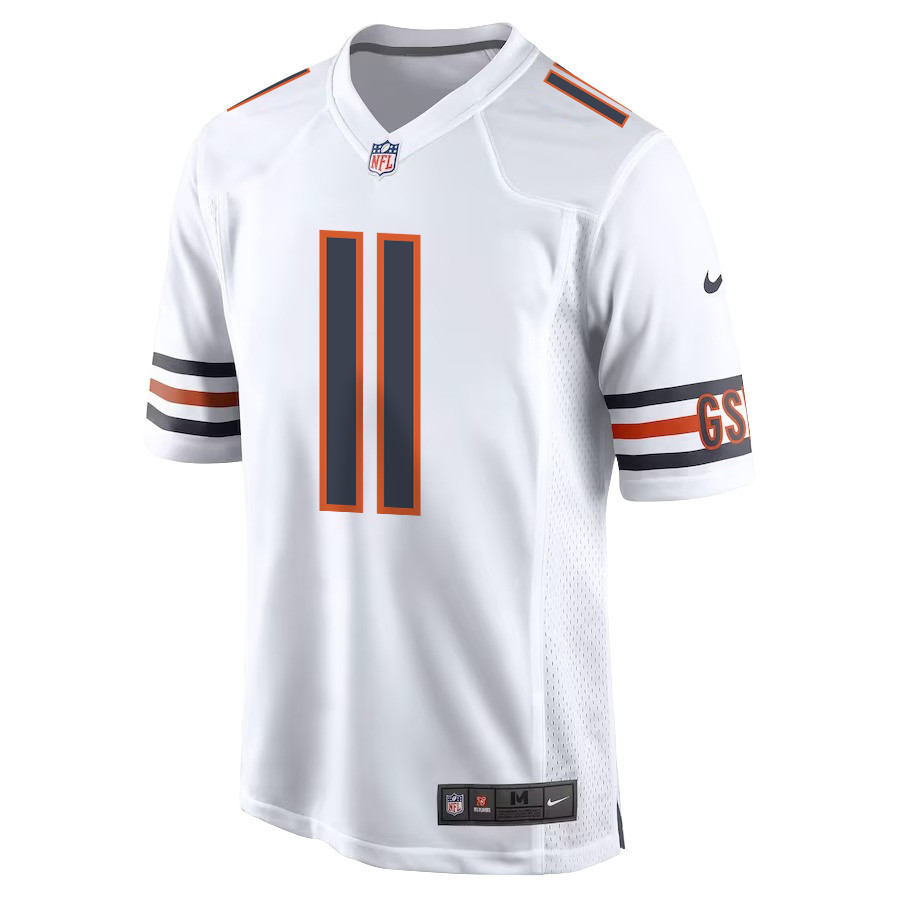 P.J. Walker 11 Chicago Bears Youth Game Jersey - White