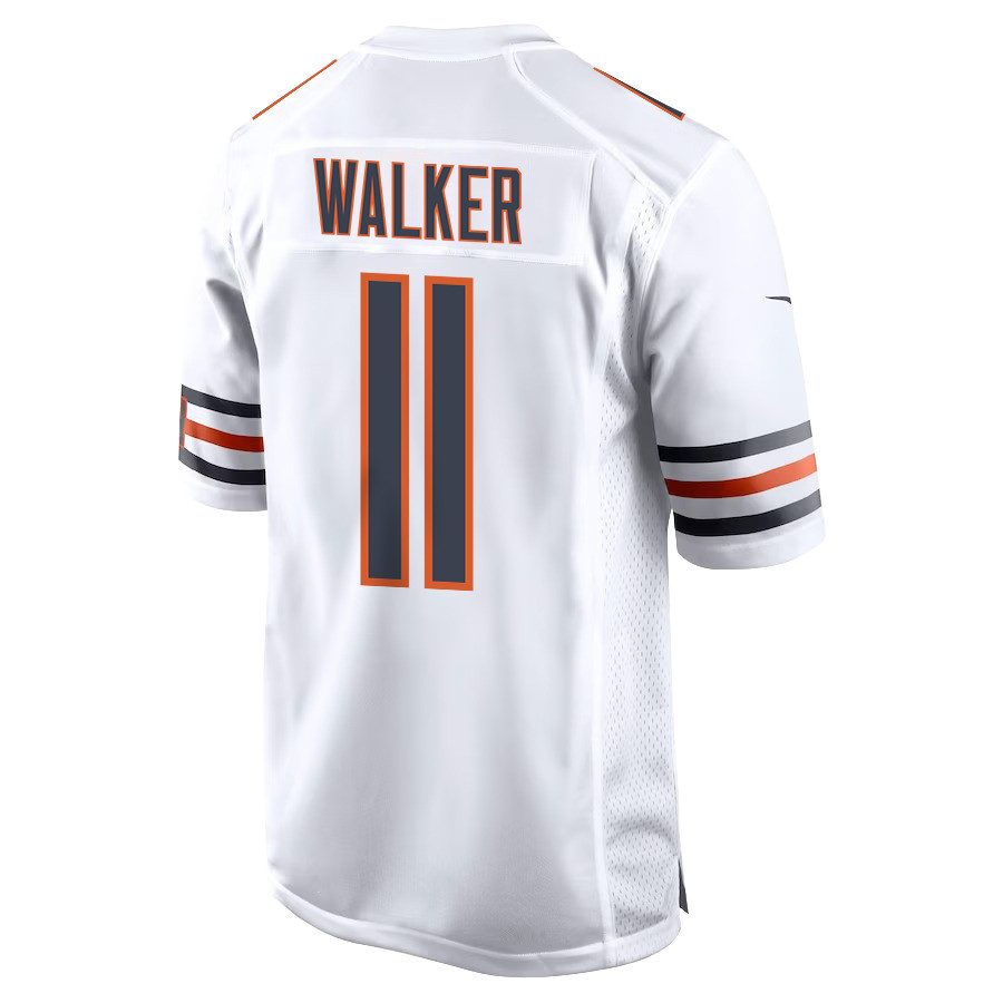 P.J. Walker 11 Chicago Bears Youth Game Jersey - White