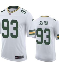 Packers Tedarrell Slaton 93 Vapor Limited White Jersey