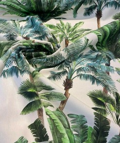 Palms Collection Leaves Cotton Drapery Upholstery Fabric