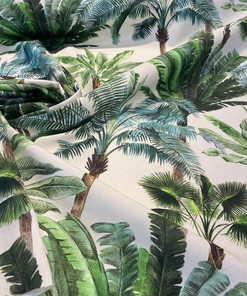 Palms Collection Leaves Cotton Drapery Upholstery Fabric