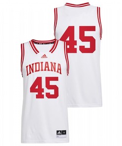 Parker Stewart 45 White Indiana Hoosiers 2022 College Basketball Reverse Retro Jersey