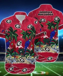 Parrot Georgia Bulldogs Uga Hawaiian Shirt Best Gift for Football Lovers
