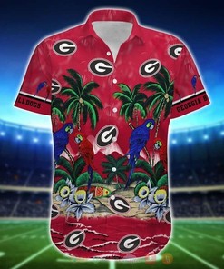 Parrot Georgia Bulldogs Uga Hawaiian Shirt Best Gift for Football Lovers
