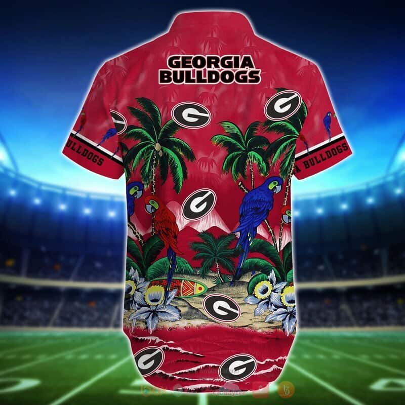 Parrot Georgia Bulldogs Uga Hawaiian Shirt Best Gift for Football Lovers