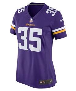 Parry Nickerson 35 Minnesota Vikings Women's Home Game Player Jersey - Purple