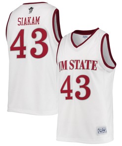Pascal Siakam New Mexico State Aggies Original Retro Brand Alumni Commemorative Replica Basketball Jersey - White Ncaa