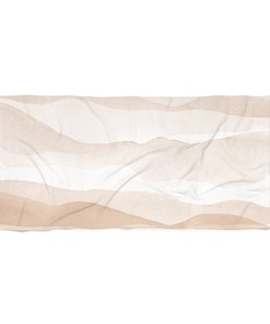 Pastel Earth Tones Boho Shower Curtain with Abstract Art Design