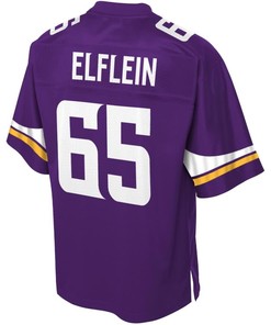 Pat Elflein Minnesota Vikings Nfl Pro Line Team Color Player Jersey - Purple