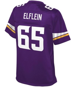 Pat Elflein Minnesota Vikings Nfl Pro Line Womens Team Color Jersey - Purple