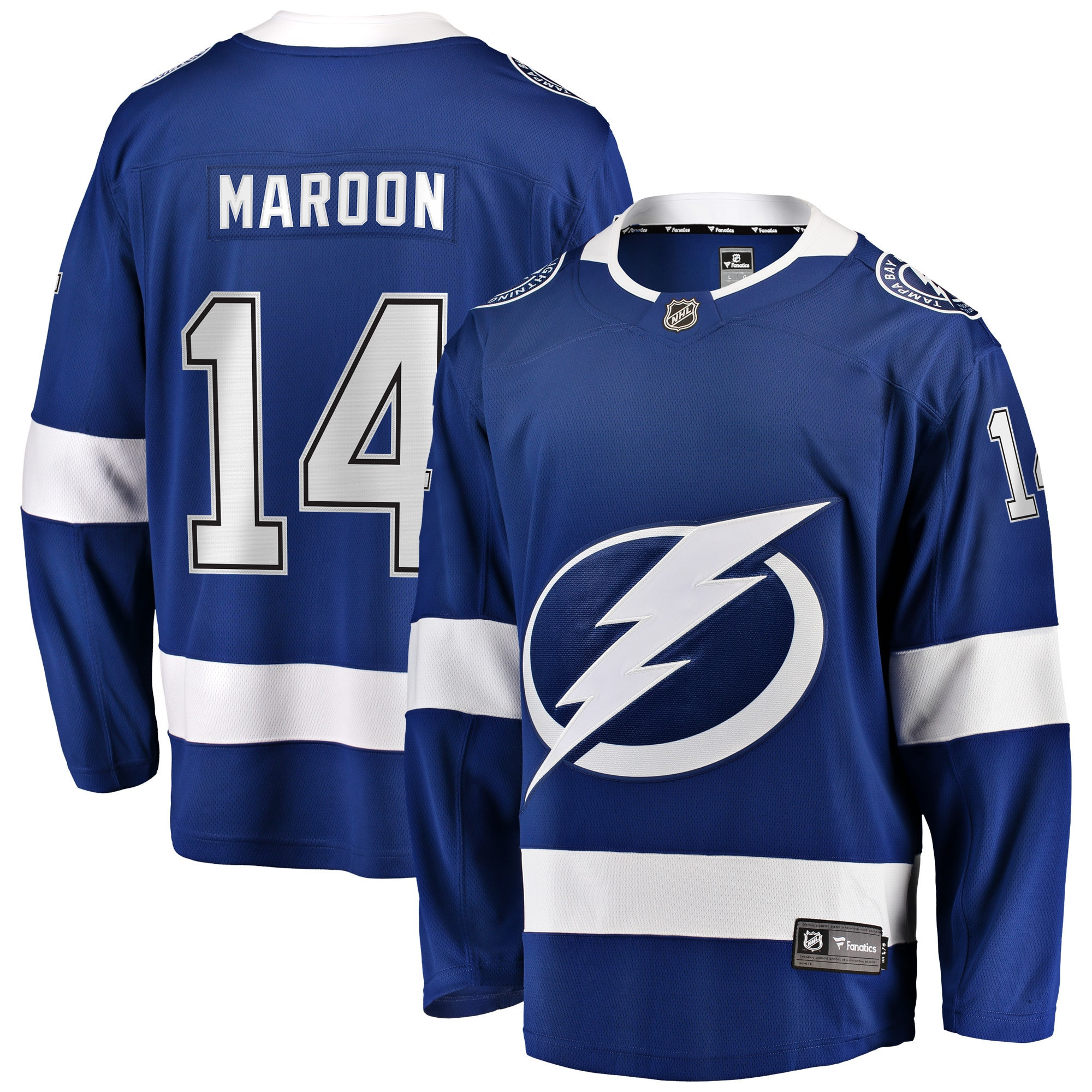 Pat Maroon Tampa Bay Lightning Fanatics Branded Replica Player Jersey - Blue Nhl