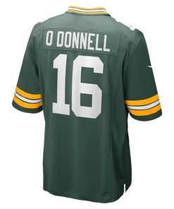 Pat O'Donnell 16 Green Bay Packers Game Player Jersey - Green