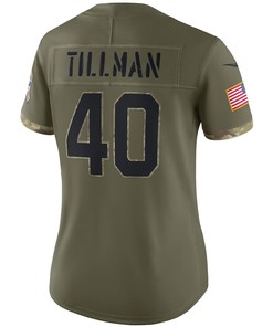 Pat Tillman Arizona Cardinals Women's 2022 Salute To Service Retired Player Limited Jersey - Olive